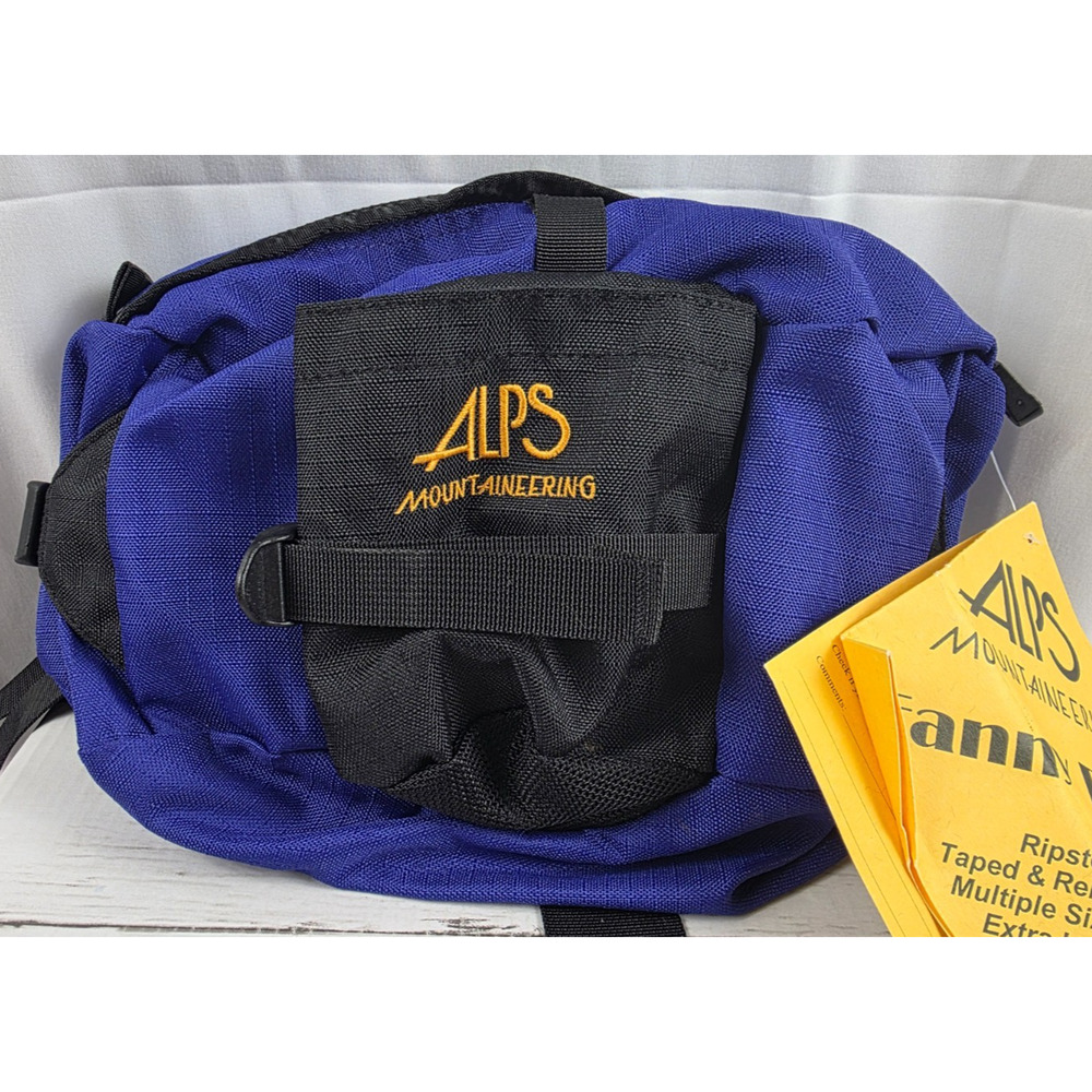 ALPS Mountaineering Waist Fanny/Lumbar/Jogger Pack, Blue/Black, No Water Bottle